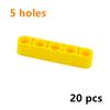 DIY Technical Building Blocks Thick Bricks 1x5 Hole Arm Liftarm Compatible  Assemble Particles 32316 MOC Parts Educational  Toys
