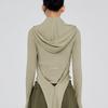 OPENING PROJECT W 2Way Hoodie scarf - Khaki