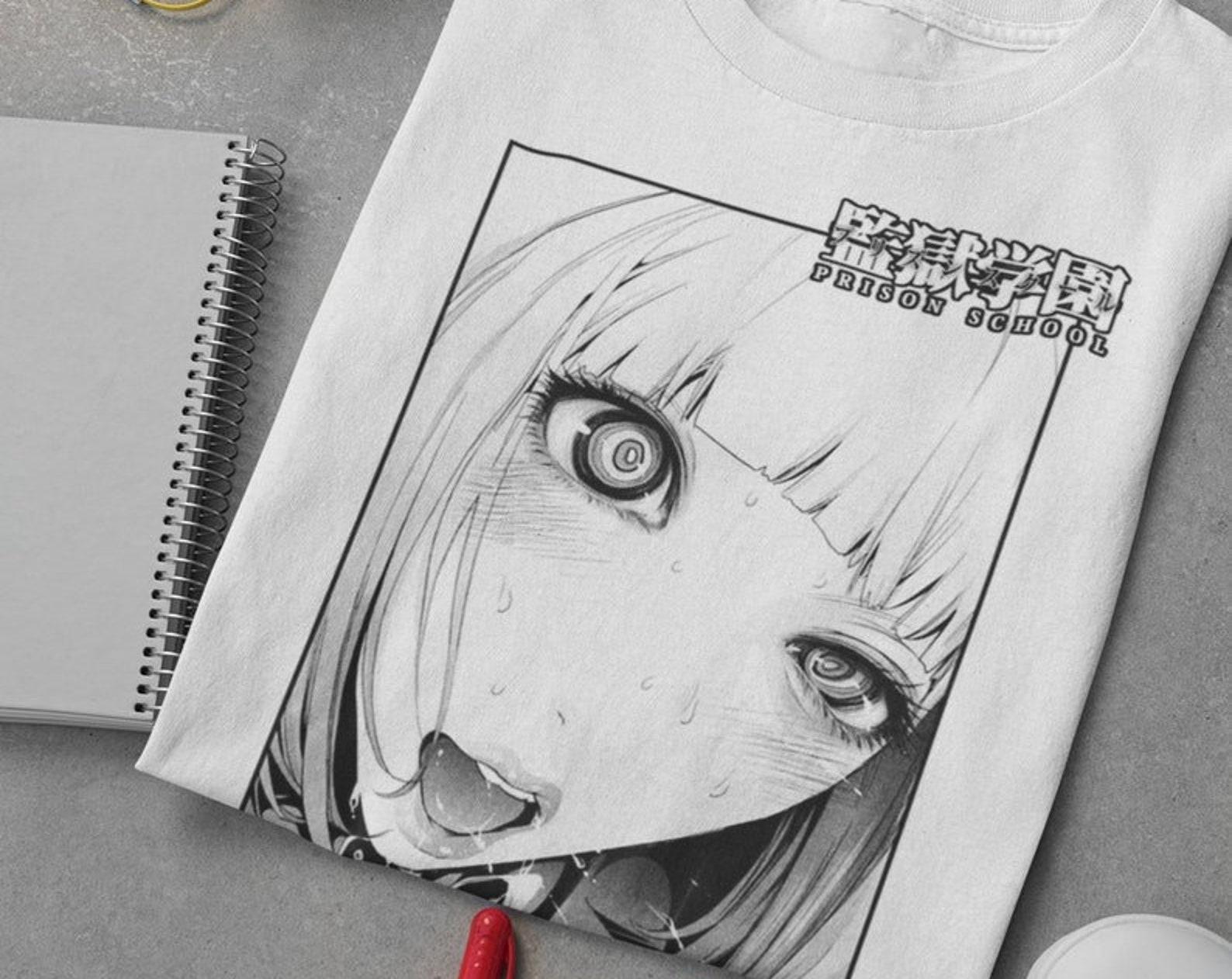 Unisex Prison School Hana Anime T-Shirt, Manga Waifu Shirt S