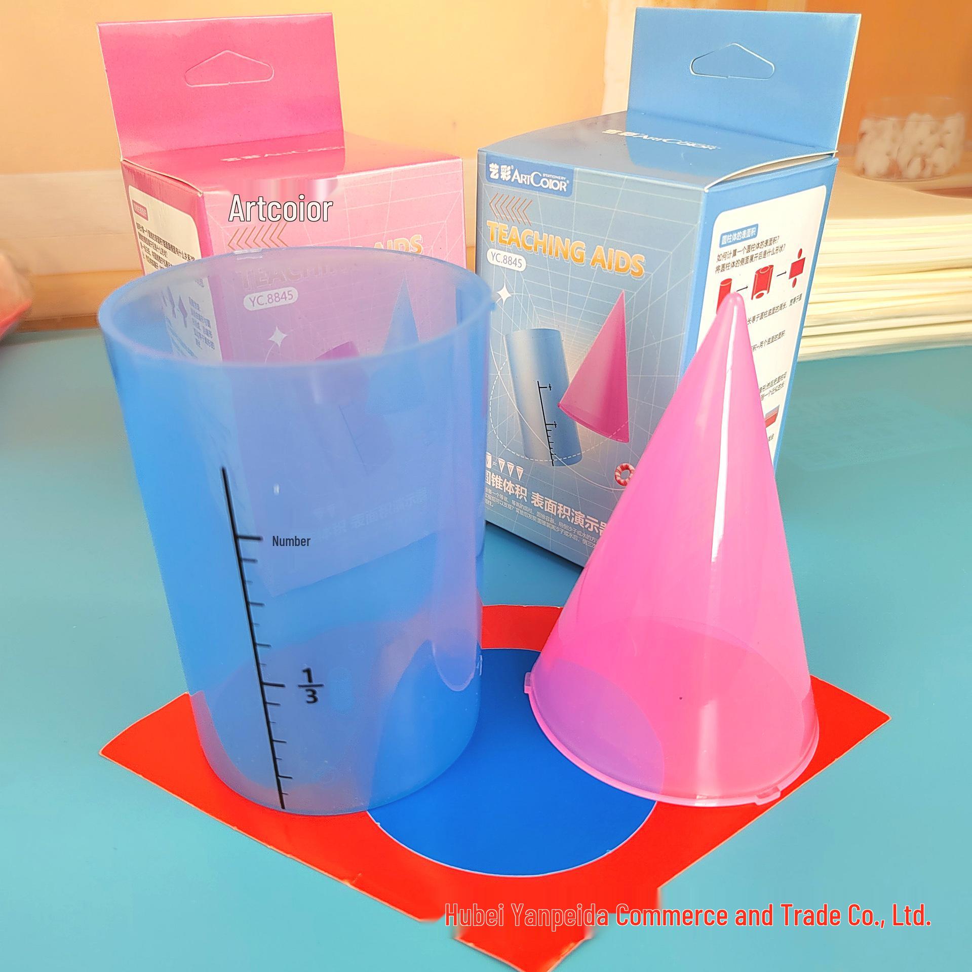 Cylinder and Cone Math Teaching Set for 6th Grade – Surface Area Demonstration Aids