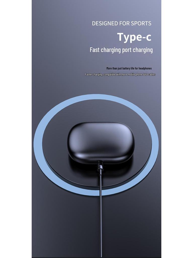 New Bone Conduction Bluetooth Sports Earphones with Dual Ear, Non-In-Ear Design, Digital Display, and Sweatproof.