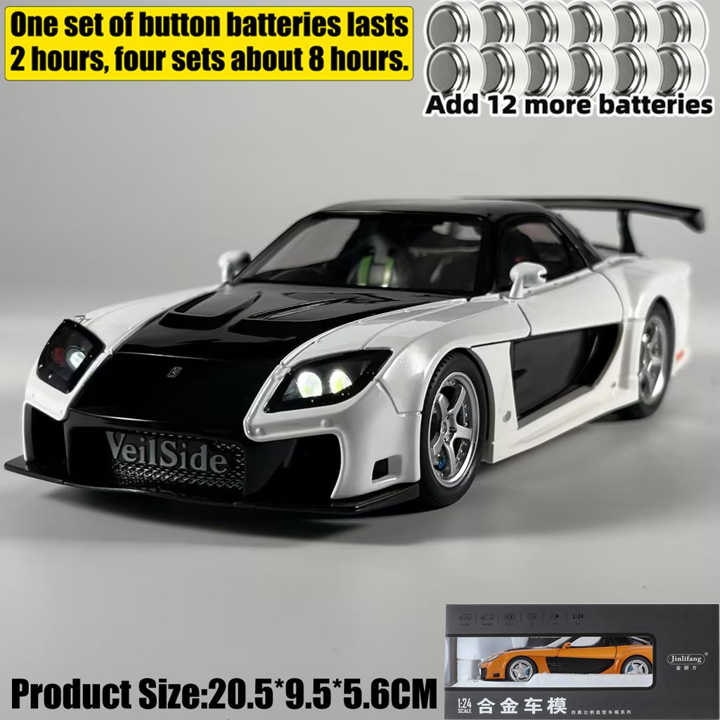 Jdm 1:24 Mazda Rx-7 Fd3S Veilside Fortune Fast & Furious: Tokyo Drift Alloy Metal Diecast Model Car Home Trendy & Desktop Gifts