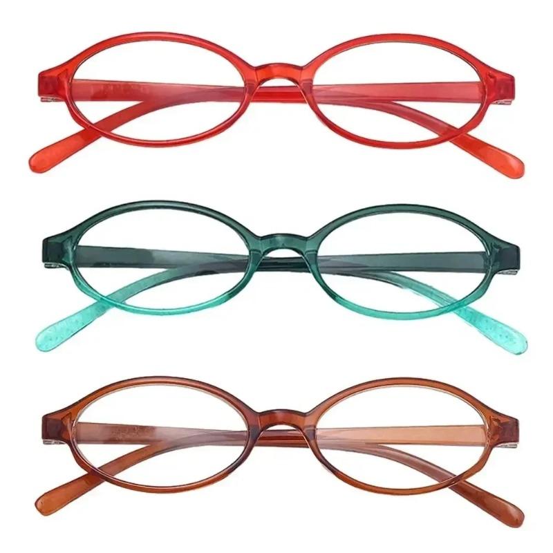 Retro Red Green Oval Small Frame Glasses Anti Blue Light Glasses Ladies Myopia Glasses Finished Short Sight Eyeglasses Diopter