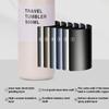 500ml Insulated Cup Stainless Steel Simple Portable Flat Lid Insulated Bottle Leakproof Insulated Water Cup For Women Men