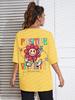 Positive Vitality Sunflower Printed Female Tshirt Harajuku T-Shirts Breathable Short Sleeve Hip Hop Fashion Street Tops Women