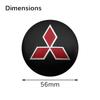 60mm Car Wheel Center Hub Cap Emblem Badge Decal Wheel Decorative Stickers For Mitsubishi Lancer 9 Outlander ASX L200 Pajero EX