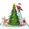Weihnachten 3D Weihnachtsmann Dekorative Karte | Perfekt für festliche Anlässe | Tolles Geschenk für Eltern, Geschwister, Lehrer, Klassenkameraden