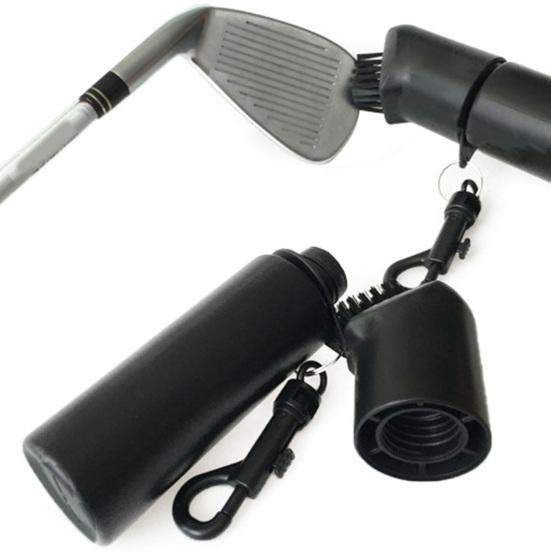 120ml Golf Club Brush Cleaner Squeeze Water Bottle with Retainer Clip Deep Cleaning Grooves Essentials Golf Accessories