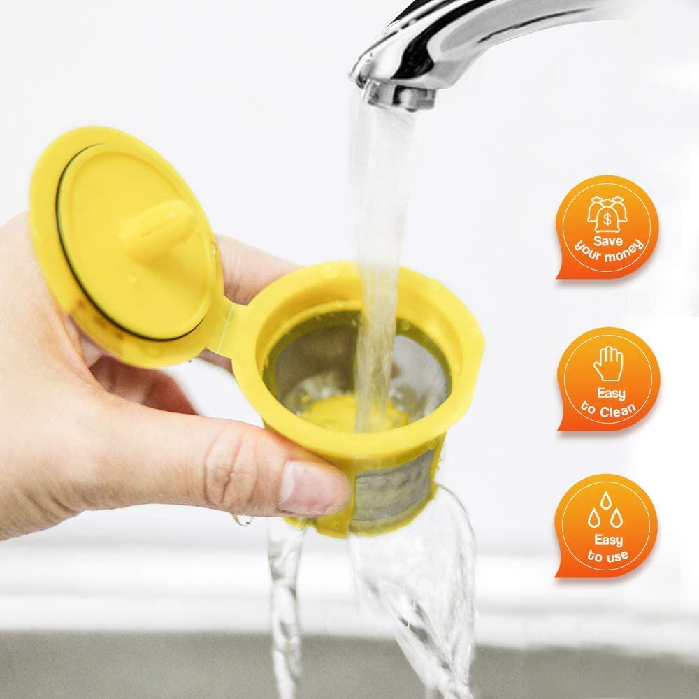 [i Cafilas][JDK01] 9PCS Week Reusable Cup Accessories for Keurig Filter K Mini Plus K Pods 2.0 and 1.0 Brewer,Support Dishwasher Pods Colorful