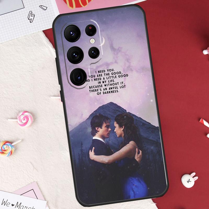 Vampire Diaries Damon Salvatore Case For Samsung Galaxy S26 Ultra S20 S21 S22 S23 S24 S25 Ultra S10 Plus S25 FE Cover Shell