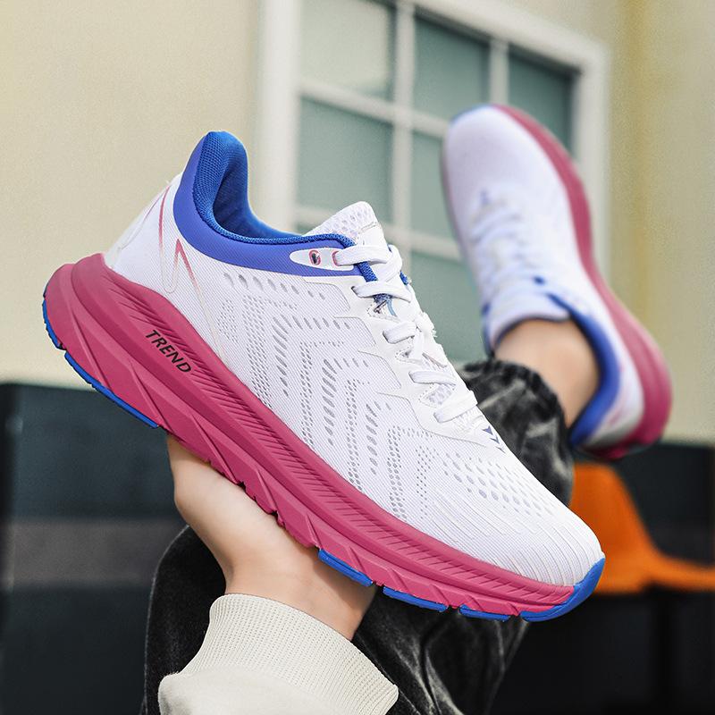 Foreign Trade New Spring and Summer Fashion Trendy Live Broadcast High-quality Couple Casual Shoes Mesh Breathable Platform Sports Shoes Men