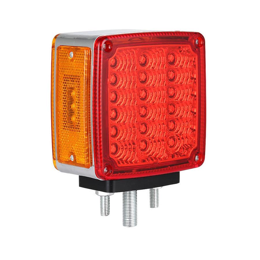 Double Face Stud Mount Pedestal Cab Fender Stop Turn Signal Tail Light Car Truck