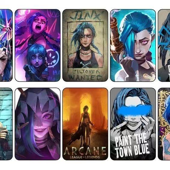 Arcane League of Legends Jinx Vi Viktor Caitlyn Sticker Pack