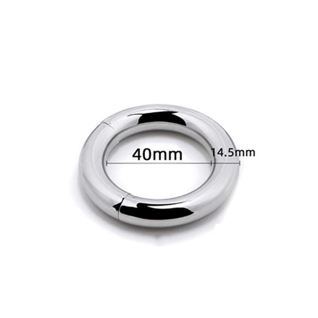 Metal Magnetic Scrotum Stretcher Penis Cock Lock Ring Heavy Male Metal Ball Scrotum Stretcher Delay Ejaculation BDSM Sex Toy