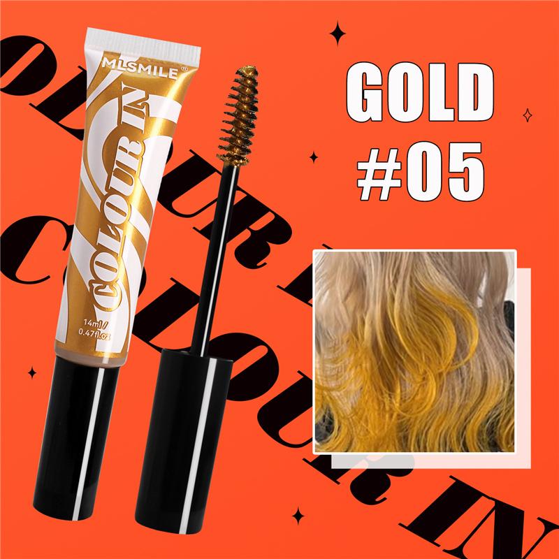 Coloration Capillaire Jetable Rouge Jaune Bleu Couleur Mèche Couleur Crème à Sourcils Usage Personnel Cosplay Salon Coiffure Accessoires de Coloration Capillaire
