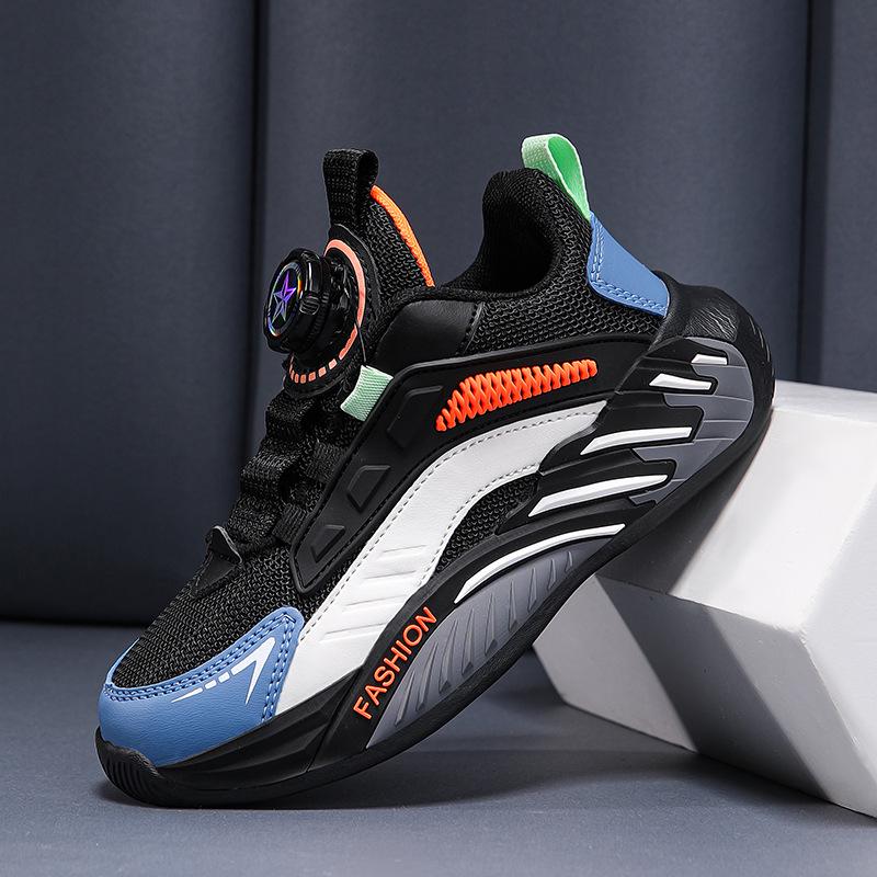 Kids' Sneakers: Fall 2025 Rotary Buckle, Non-Slip, Wear-Resistant for Boys & Girls