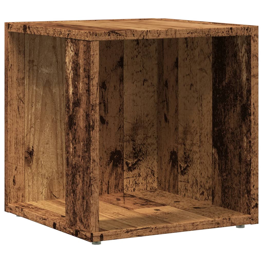 Side Table with Rustic Wood Look 33 x 33 x 34 cm Engineered Wood