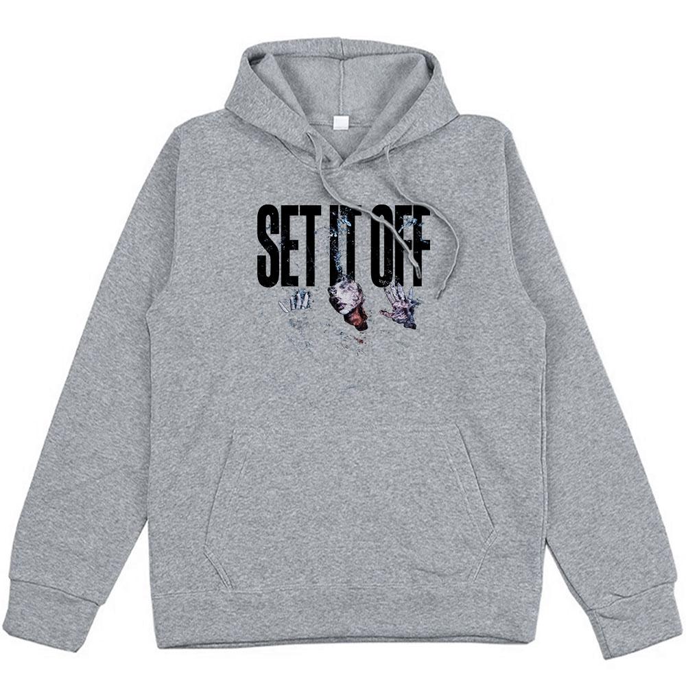 SIO Album Tracklist Hoodie Rock Band Set It Off Sweatshirts Grunge Fashion Unisex Streetwear Hip Hop Grunge Male Sudaderas Mens