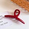 Fashionable Versatile Red Big Hair Claw Clip Ideal For Everyday And Events Special