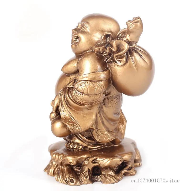Statua Creativa del Buddha Maitreya, Decorazione Scultorea, Casa, Soggiorno, Ufficio, Artigianato in Resina Regalo, Fengshui, 1 Pezzo