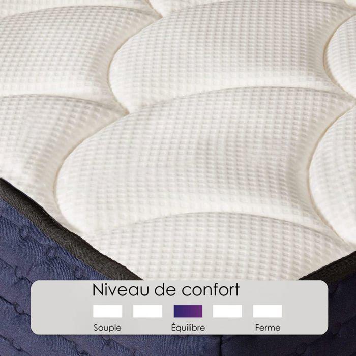 Materasso 160x200 | Spessore 27cm | Media Durezza | Materasso per 2 Persone | Supporto in Memory Foam | Comfort Equilibrato