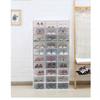 6 Pack Transparent Shoe Box Shoes Organizers Thickened Foldable Dustproof Storage Box Stackable Combined Shoe Cabinet Sale