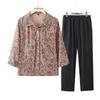 Women's Breathable Summer Shirt Set for Mid-Aged & Elderly