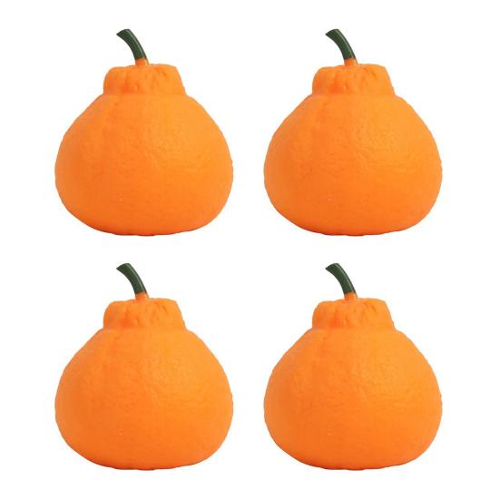1/2/3/4/5Pcs Stress Relief Orange Toy Decompression Dekopon Tangerine Stress Ball Anti-anxiety Simulation Fruit Squeeze Sensory Fidget Toy
