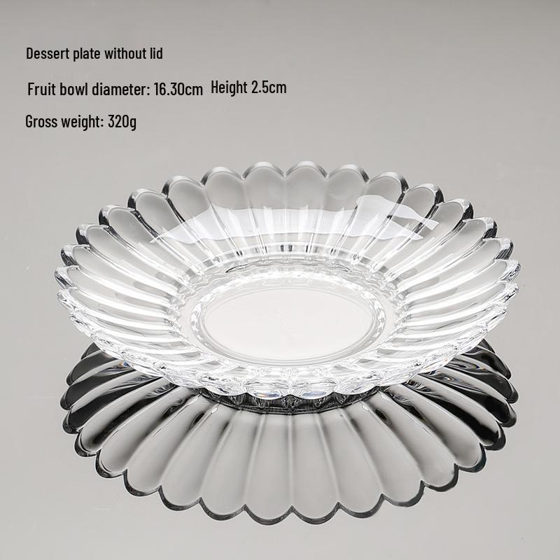 Glass Cake Stand with Cover for Pastries and Desserts