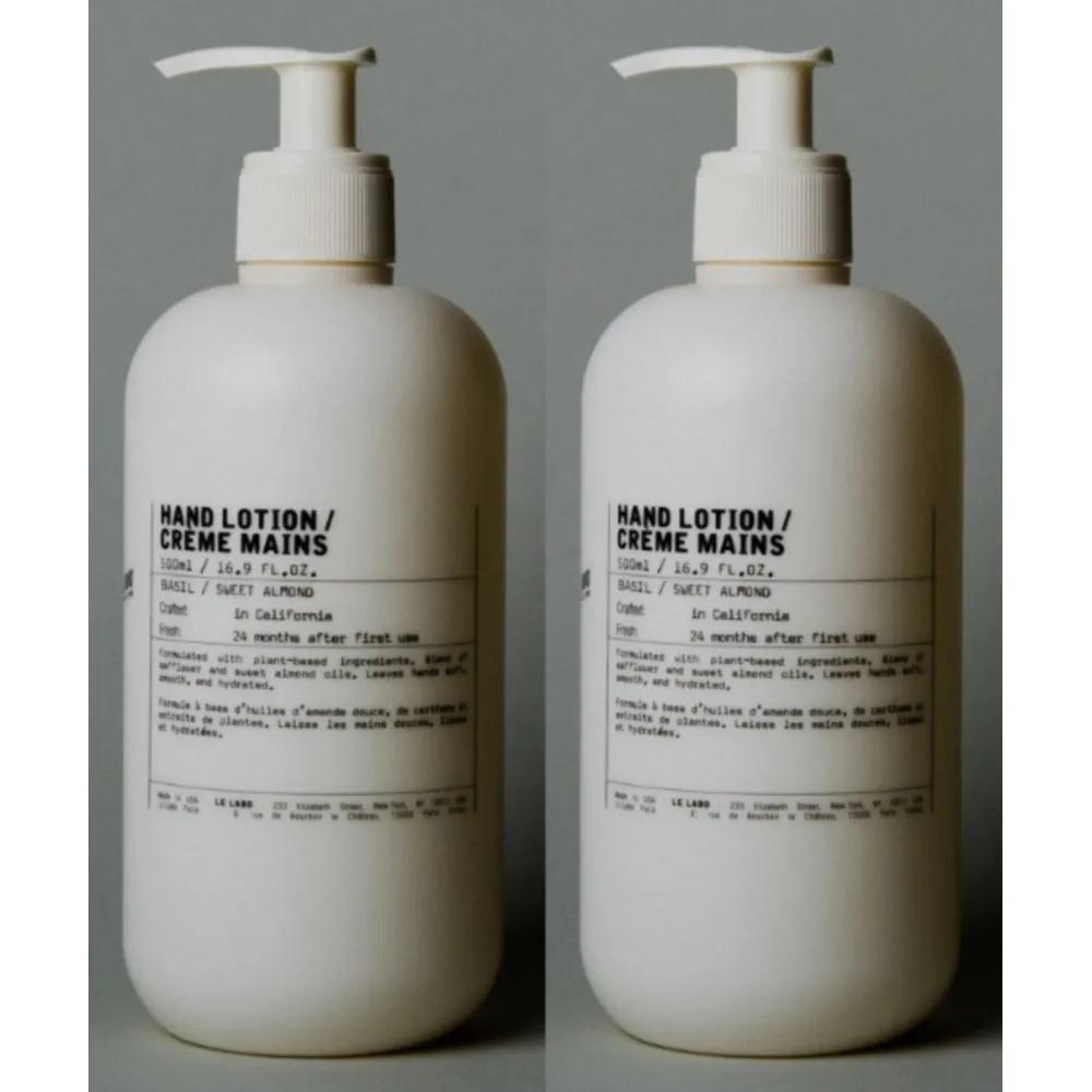 LE LABO CREME MAINS Hand Lotion Cream Basil 500ml x 2