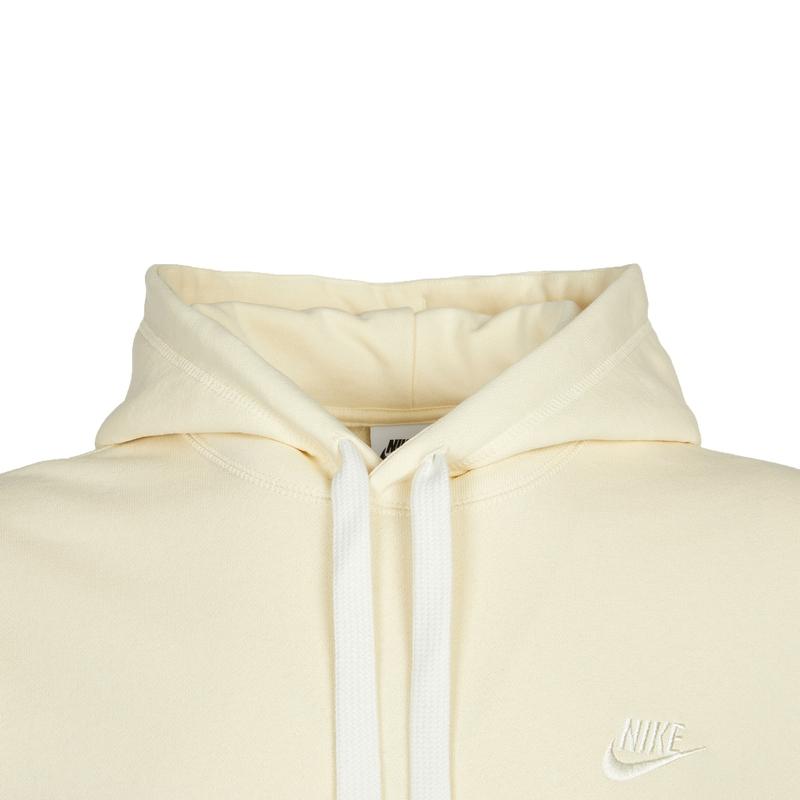 Nike Solid Color Embroidered Logo Hoodie Men Tops Milk-White DA0024-113