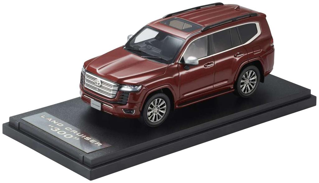 MARK43 Scale Toyota Land Cruiser ZX Dark Red Mica Metallic Finished Model PM43153AR 1/43 (JA300W)