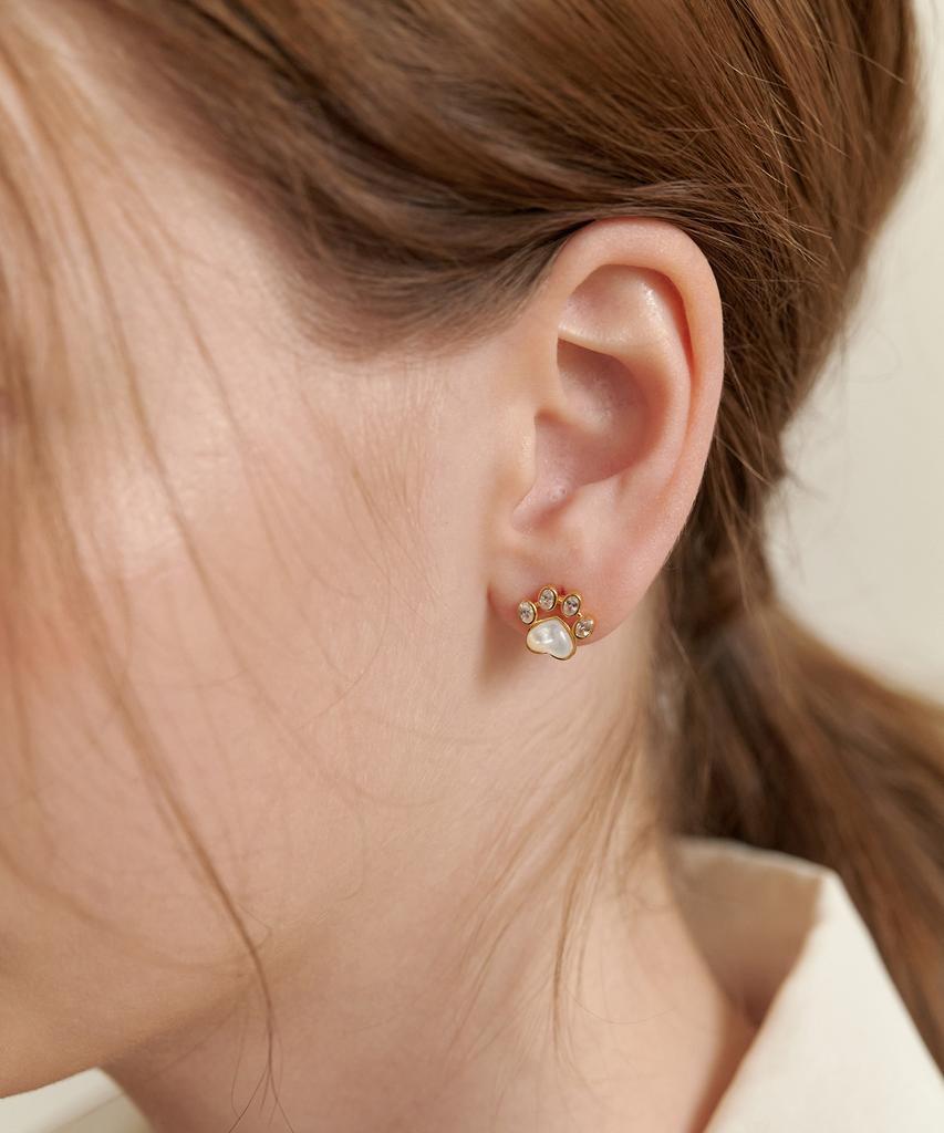Tatiana (Silver 925) Lovely Cat Jelly Earrings Ec3097
