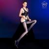 Ultra-Thin 5D Glossy One-Piece Sexy Backless Shiny Smooth Women's Four-Sided Hollow Crotchless Pantyhose Tights