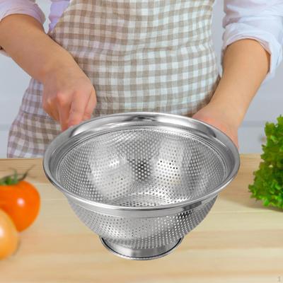 Drain Basket Fruit Bowl Practical Vegetable Container Large Capacity Sturdy Versatile Kitchen