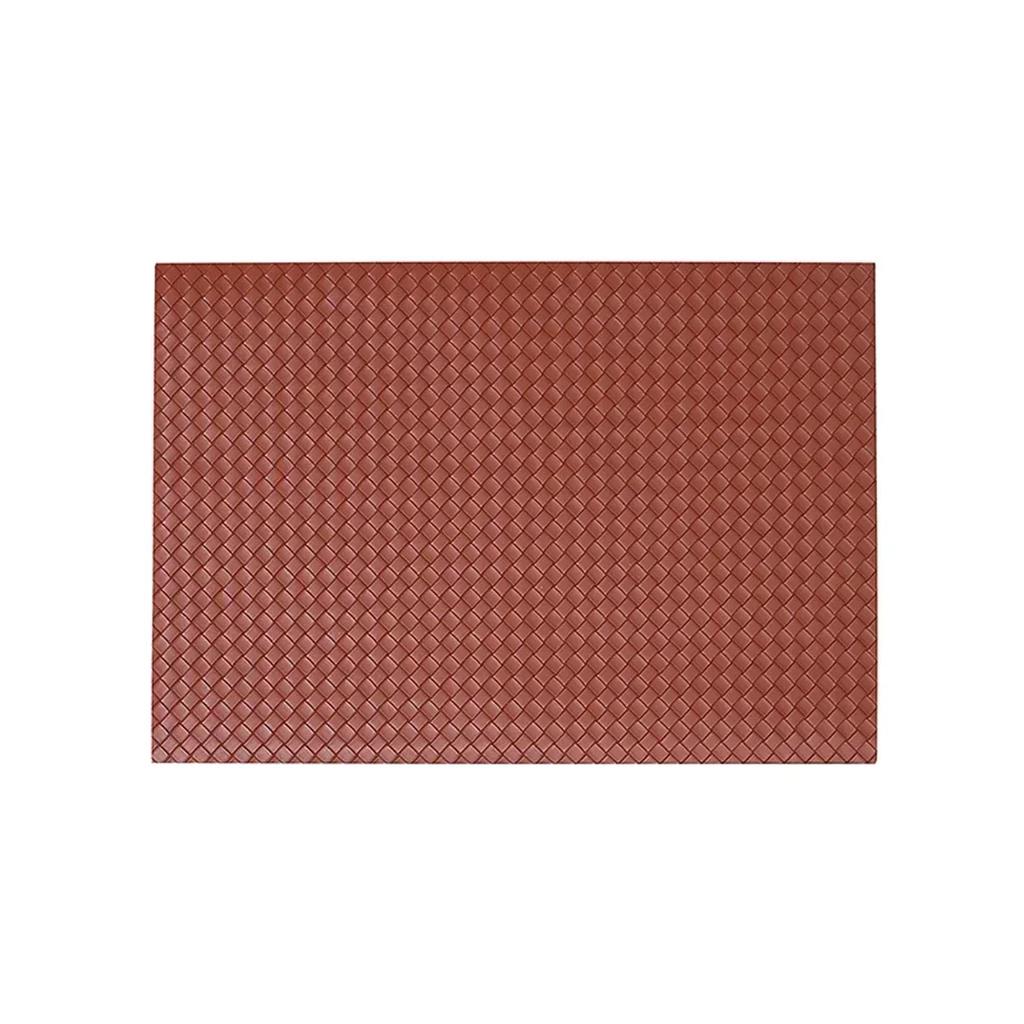 Leather Placemat Style Cloth Pattern Creative Placemat Waterproof Oil-Proof Table Mat Western-Food Pressure Heat Proof Mat