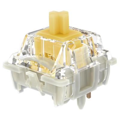 Gateron G Yellow Pro 5 kontaktų jungiklis RGB MX mechaninės klaviatūros prekės Pro 3.0 iš anksto suteptas geltonas-raudonas-arbatos (72 3.0 Geltona)
