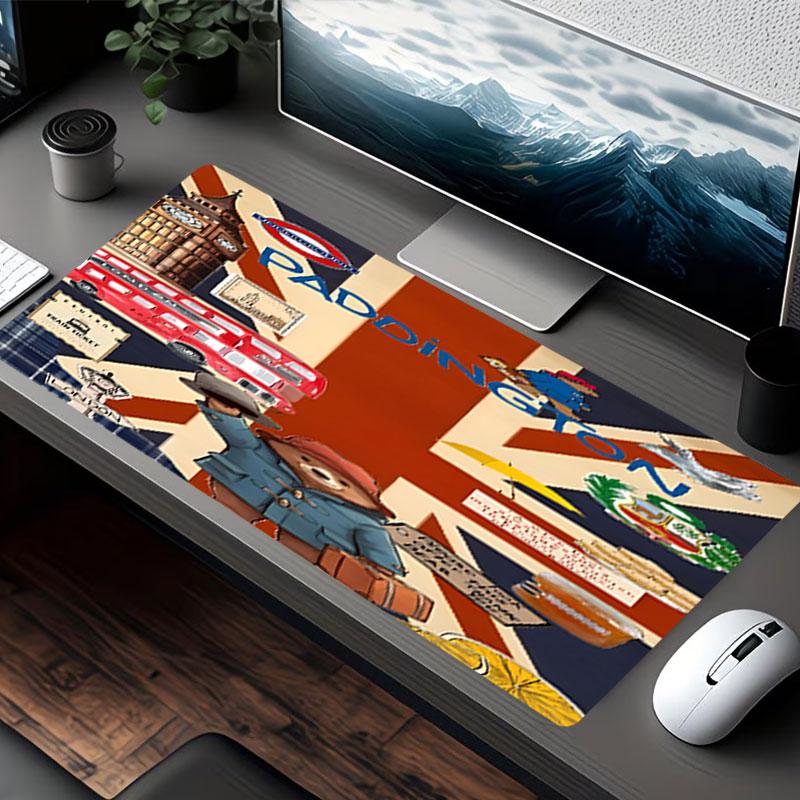 Paddington Bear Print Mouse Pad, for Keyboard Pad Laptop PC Mat for Office Home Use, Desk Decor, Perfect Birthday Gift for Gamers