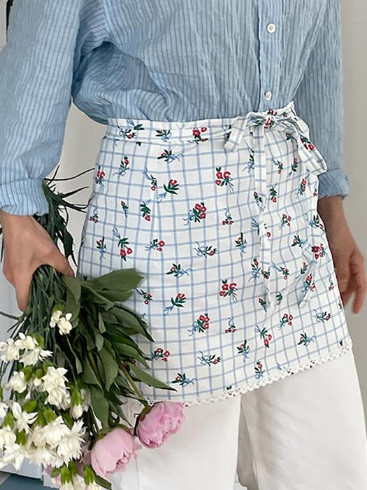 Lemonbaseball Livingclub Marie Half Apron white