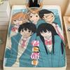 1PC Kimi Ni Todoke Print Flannel Blanket, High Quality All Seasons, Home Decor, Warmth and Comfort, Perfect for Christmas Gifts