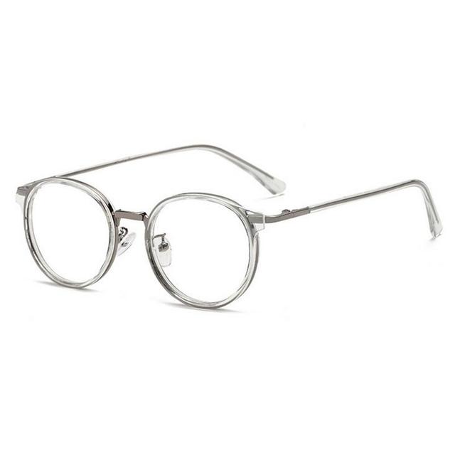 Gafas graduadas ovaladas con bloqueo de luz azul para estudiantes, gafas para miopía de Metal para estudiantes miopes de 0-0, 5-0, 75 a 6