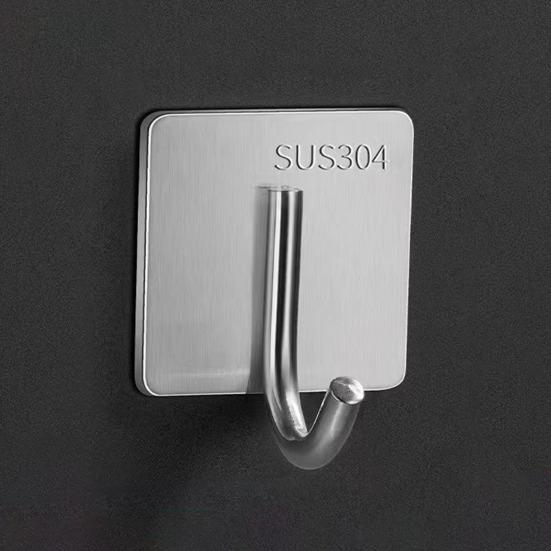 1/6 ks Nástěnné věšáky Nerezová ocel Adhezivní háčky na ručníky Nerezové věšáky na náčiní odolné proti korozi Lepicí háčky na župany