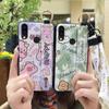 Waterproof Lanyard Phone Case For UMIDIGI Power Fashion Design Cartoon Ring Protective Cute Wrist Strap Anti-knock