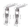 1/12Pcs 90 Degree Duck-mouth Buckle Hook Lock Silver Metal Spring Hasp Latch Catch Clamps Wooden Box Loaded Draw Clasp Hardware