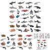 Realistic Ocean Animal Model Set Including Whales Dolphins Sharks Turtles Crabs And More For Educational Play And Decoration