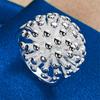 1 Piece of 925 Sterling Silver 5-10 Exquisite Sea Urchin Ring, Women's Charm, Wedding Jewelry, Fashion Gifts and Accessories