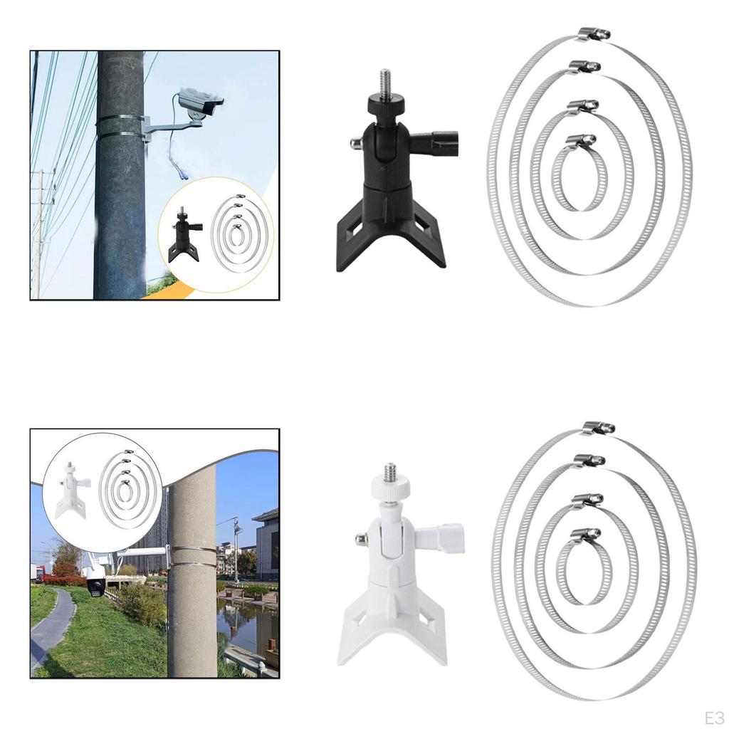 Camera Mount Pipe Mounting Bracket Clamp Easy Installation Adjustable Professional Sturdy