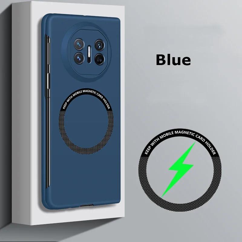 Für Magsafe Magnethülle für Huawei Mate X5 X3 X2 Schlanke rahmenlose harte PC-Rückseite Drahtlose Ladehüllen für Mate X3 X2 X5