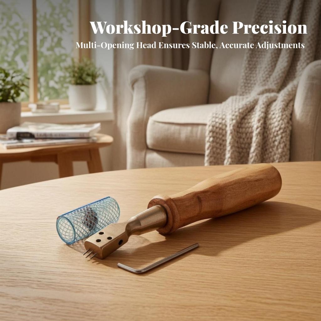 Piano Tool Wear-Resistant Tuning with Wooden Handle Compact