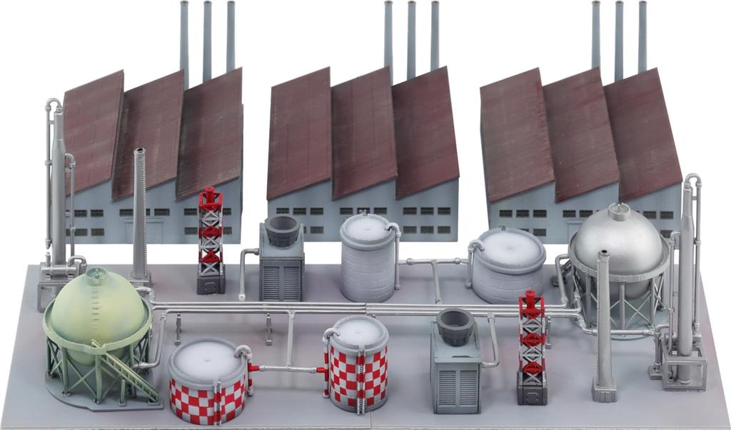 Pit Road Skywave Series Structure Set 7 Equipment Plastic Model SW21 1/700 Factory/Plant (Scenery)